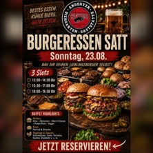 Burger satt im Anderter Biergarten - Burger-Buffet zum Selberbauen