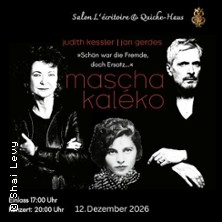 Judith Kessler erz&auml;hlt Mascha Kal&eacute;ko| Salon L'&eacute;critoire und Quiche-Haus in Berlin