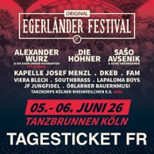 Original Egerl&auml;nder Festival - Freitag - Festivalauftakt  mit Kapelle Josef Menzl