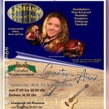 Country Abend mit Livemusik und Programm - mit Ramona, the Queen of Musik
