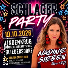 Schlagerparty - mit Nadine Sieben live + DJ