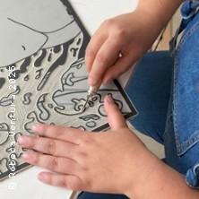 Lino Caf&eacute; - Linolschnitt mit K&uuml;nstlerin Rebeca Ventura