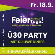 &Uuml;30 Party mit DJ Uwe Dienes - Bienwaldhalle