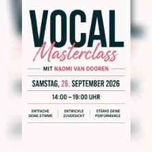 Professional Vocal Masterclass -  mit Naomi van Dooren