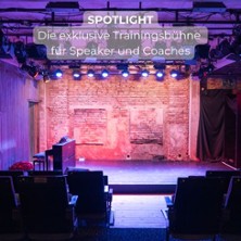 Spotlight - Exklusive Trainingsb&uuml;hne f&uuml;r Speaker & Coaches