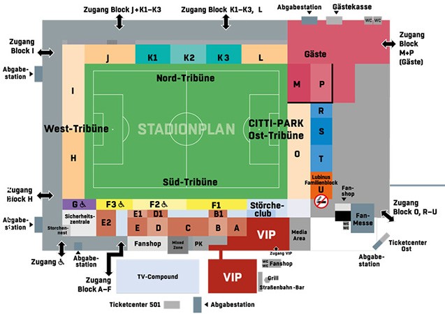 Stadionplan