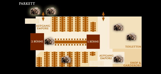 Merlins Wunderland - Saalplan Parkett