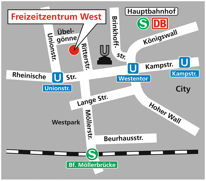 Anfahrt mit &ouml;ffentlichen Verkehrsmitteln