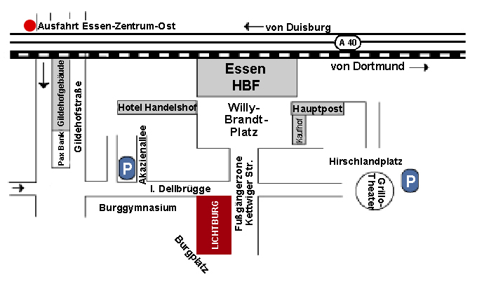 Anfahrt mit PKW