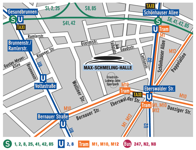 Anfahrt mit &ouml;ffentlichen Verkehrsmitteln