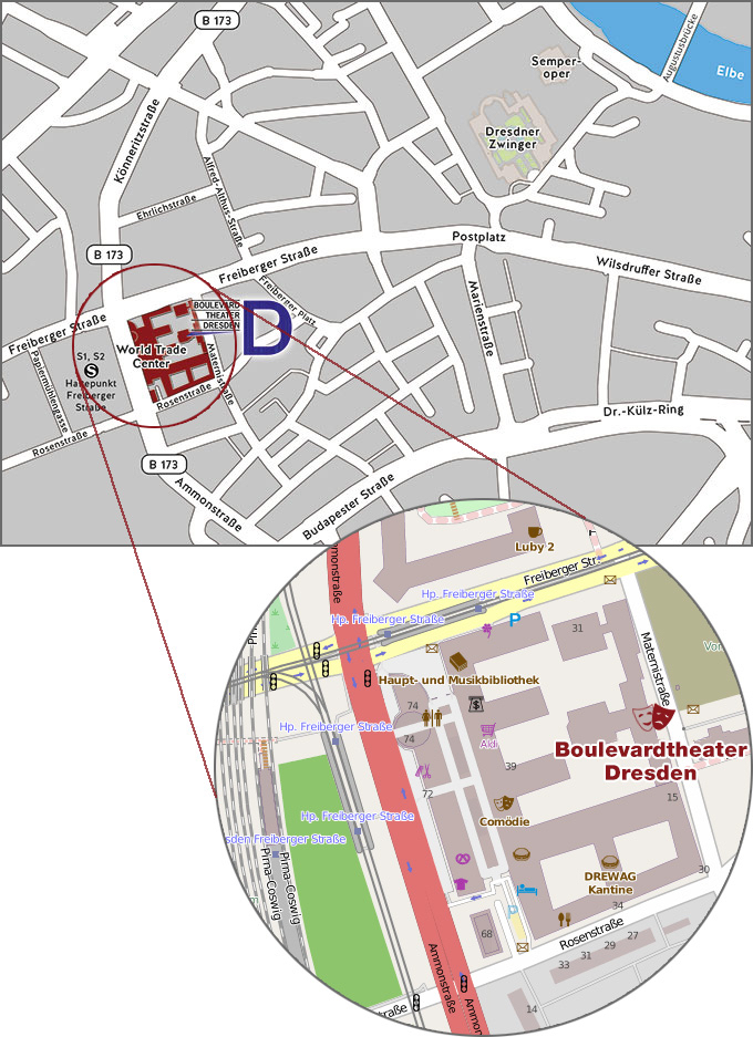 Anfahrt mit &ouml;ffentlichen Verkehrsmitteln